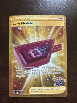 Lure Module 088/078 Faint Dent Pokemon TCG Pokemon Go Gold Secret Rare - Image 1