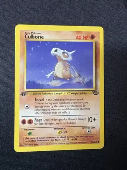 Pokemon Cubone 1st Edition 50/64 - Jungle - Light Played Condition - Image 2