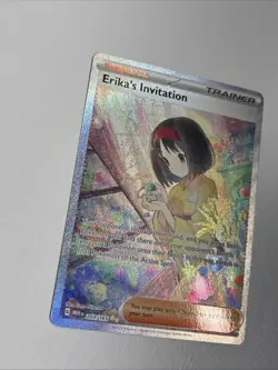 Pokemon TCG Scarlet & Violet Trainer Supporter Erika's Invitation 203/165 SIR - Image 2