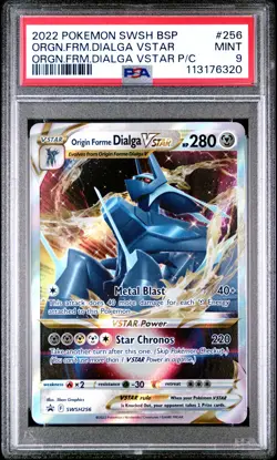 2022 Pokemon Swsh Black Star Promo #256 Orgn.Frm.Dialga Vstar PSA 9 250001 - Image 1