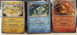 Pokemon Prismatic Evolutions TCG Holo Promo Flareon Vaporeon Jolteon 167 168 169 - Image 1