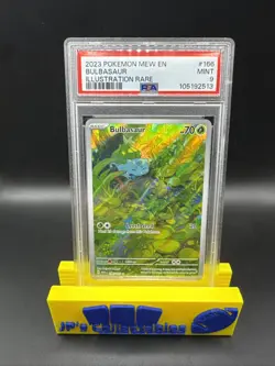 2023 Pokemon Mew En-151 Bulbasaur #166 Illustration Rare PSA 9 - Image 1