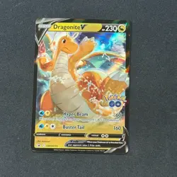 Dragonite V SWSH235 Sword & Shield Black Star Promo Pokemon Go Stamp NM/M - Image 1