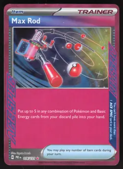 Max Rod 116/131 ACE SPEC Pokemon TCG Prismatic Evolutions NM - Image 1
