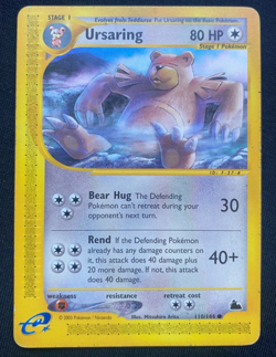 Ursaring 110/144 Pokemon Skyridge Regular (LP/MP) - Image 1