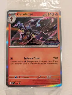 Pokemon TCG - Phantasmal Flames - Prerelease STAFF Promo Pack (SEALED) Set Of 4 - Image 1