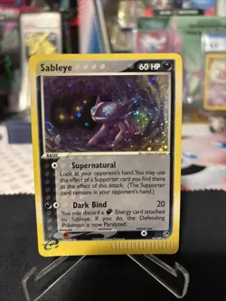 2003 Sableye Holo Rare Sandstorm 10/100 VLP Vintage Pokemon TCG E reader Swirl?? - Image 1