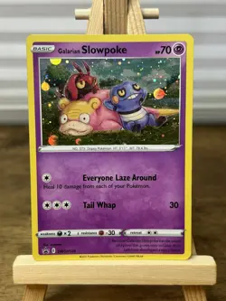 Pokemon TCG - Galarian Slowpoke Cosmos Holo - Sword And Shield Promo SWSH126 NM - Image 1
