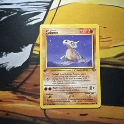 Pokemon TCG Cubone Jungle 50/64 Regular 1st Edition Common LP - Image 1