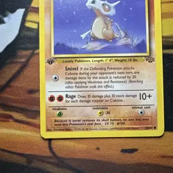 Pokemon TCG Cubone Jungle 50/64 Regular 1st Edition Common LP - Image 3