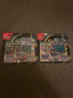 Pokemon TCG Phantasmal Flames Triple Blister x2 (Sneasel & Weavile Set) - Image 1