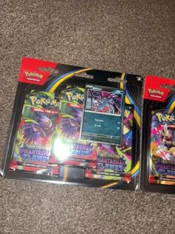 Pokemon TCG Phantasmal Flames Triple Blister x2 (Sneasel & Weavile Set) - Image 3