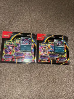 Pokemon TCG Phantasmal Flames Triple Blister x2 (Sneasel & Weavile Set) - Image 5