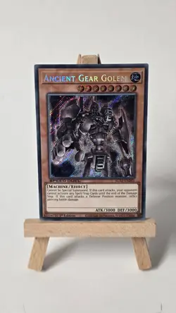 Yu-Gi-Oh! Ancient Gear Golem SGX1-END01 1st Edition Secret Rare NM - Image 1
