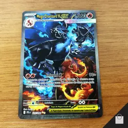 Mega Charizard X EX 125/094 Phantasmal Flames Pokemon Brazil Pack Fresh Card NM+ - Image 1