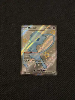 Pokemon TCG 2024 Paldean Fates Set: Mew ex 216/091 Shiny Holo Card - Near Mint - Image 1