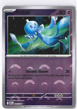 Frillish Poke Ball Reverse Holo White Flare 44/86 Pokemon Card NM - Image 2