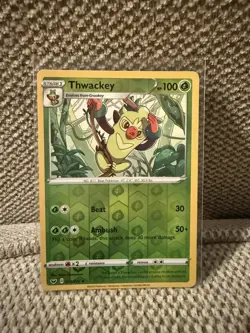 Thwackey 013/202 Reverse Holo Sword & Shield Pokemon TCG Card NM/M - Image 1