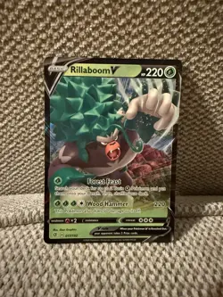 Rillaboom V 017/192 Reverse Holo Pokemon TCG: Rebel Clash Pokemon Card MINT 🍃 - Image 1