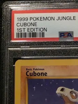 1999 Pokemon TCG First Edition Cubone Jungle Set 50/64 Card PSA 8 NM-MT - Image 3
