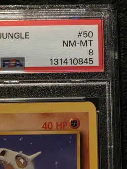1999 Pokemon TCG First Edition Cubone Jungle Set 50/64 Card PSA 8 NM-MT - Image 4