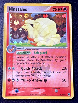 Ninetales 22/101 EX Hidden Legends Pokemon Card Reverse Holo Foil Rare HP - Image 1