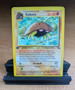 Pokemon TCG Kabuto Fossil 1st Edition Common Card 50/62 NEVER PLAYED WITH -MINT! - Image 1