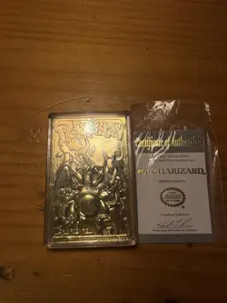 RARE 1999 CHARIZARD Pokemon Special Edition 23 Karat Gold Plated Trading Card - Image 2