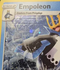 Pokemon TCG Empoleon 037/172 2022 Brilliant Stars Cosmos Holo Promo Card - LP - Image 3