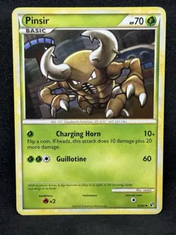 Pokemon Card HeartGold SoulSilver Undaunted 32/90 Pinsir HP - Image 1