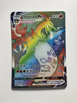 Pokemon Card Charizard VMax 074/073 Champions Path Rainbow Rare 2020 TCG NM - Image 1
