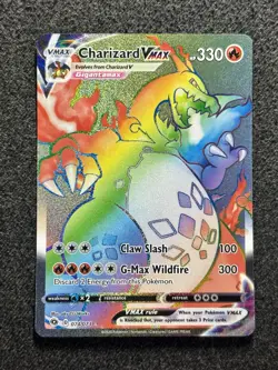 Pokemon Card Charizard VMax 074/073 Champions Path Rainbow Rare 2020 TCG NM - Image 2