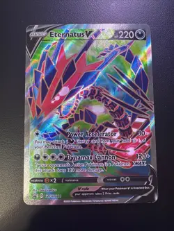 Eternatus V Full Art Promo SWSH044 Pokemon Card HP - Image 1
