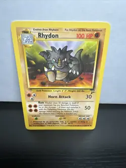 Pokemon Card TCG WOTC Rhydon Base Set 2 59/130 Regular Unlimited Uncommon - Image 1