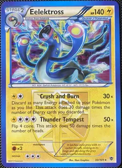 Eelektross (Team Plasma) 33/101 Plasma Blast Holo - Pokemon Card - Image 1