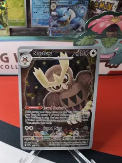 Noctowl SVP 141 Black Star Promo Full Art Pokemon Card - NM - Image 1