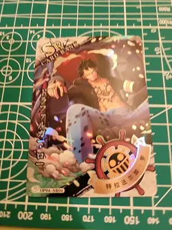 Trafalgar D. Water Law One Piece Anime SR Foil Card OP04-SR04 Dressrosa - Image 3