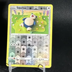 REVERSE HOLO Snorlax 109/159 NM Asako Ito Crocheted Crown Zenith Pokemon Card NM - Image 1