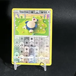 REVERSE HOLO Snorlax 109/159 NM Asako Ito Crocheted Crown Zenith Pokemon Card NM - Image 2