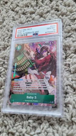 BABY 5 OP05-034 PSA10ALTERNATE ART AWAKENING OF THE NEW ERA ONE PIECE CARD - Image 1