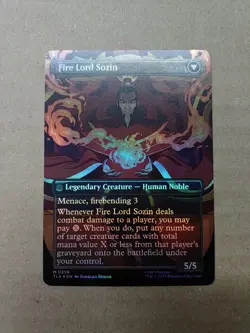 The Rise of Sozin / Fire Lord Sozin Avatar TLA #356 Foil Borderless NM - Image 3