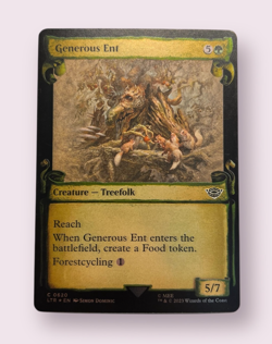 MTG Generous Ent (Showcase Scrolls Foil) Universes Beyond: the Lord of the Rings - Image 1