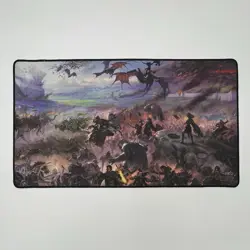 Ultra Pro Lord of the Rings Borderless Scene Playmat Black Stitched Official MTG - Image 1
