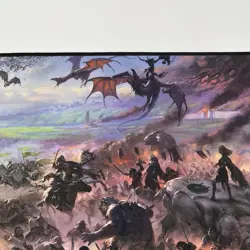 Ultra Pro Lord of the Rings Borderless Scene Playmat Black Stitched Official MTG - Image 3