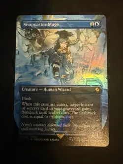 Snapcaster Mage (Borderless) Chocobo Track Foil - Final Fantasy MTG FIC 0469 NM - Image 1