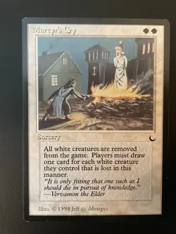 Magic the Gathering MTG - 1 x Martyr's Cry - The Dark - Ex/Nm - Image 1