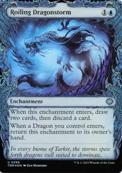 Roiling Dragonstorm (Showcase), #296, TDM, Foil, U - NM - Image 1