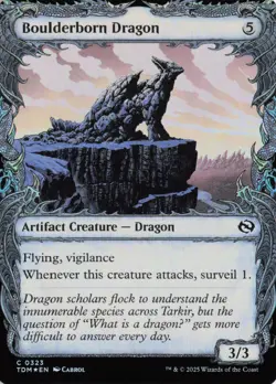 Boulderborn Dragon (Showcase), #323, TDM, Foil, C - NM - Image 1