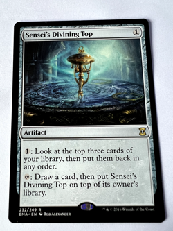 MTG Magic The Gathering Eternal Masters Sensei's Divining Top Rare LP - Image 1