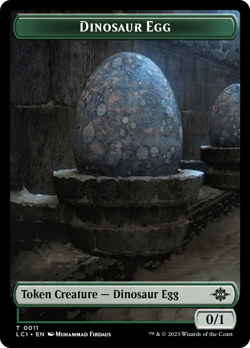 DINOSAUR // DINOSAUR EGG TOKEN mtg NM Lost Caverns of Ixalan Double-Sided #10/11 - Image 1